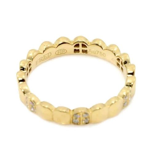 Bague 49 FRED Île d’Or - Bague en or jaune 750 et diamants 58 Facettes