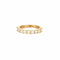 Bague 52 Demi-alliance - Bague en or jaune 750 et diamants 58 Facettes