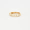 Bague 52 Demi-alliance - Bague en or jaune 750 et diamants 58 Facettes