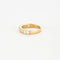 Bague 52 Demi-alliance - Bague en or jaune 750 et diamants 58 Facettes