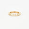 Bague 52 Demi-alliance - Bague en or jaune 750 et diamants 58 Facettes