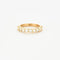 Bague 52 Demi-alliance - Bague en or jaune 750 et diamants 58 Facettes