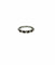 Bague 58 Alliance demi-tour en or blanc 750 avec rubis et diamants 58 Facettes