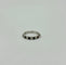 Bague 58 Alliance demi-tour en or blanc 750 avec rubis et diamants 58 Facettes
