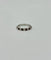 Bague 58 Alliance demi-tour en or blanc 750 avec rubis et diamants 58 Facettes