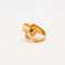 Bague 53 Bague tank en or jaune 750 avec diamant 58 Facettes
