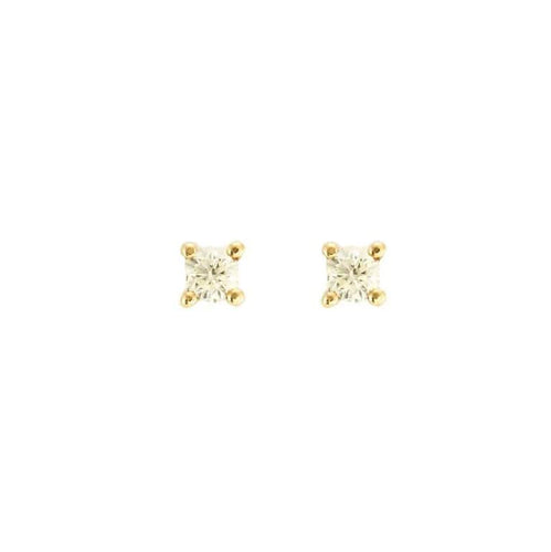 Boucles d'oreilles Boucles d’oreilles puces en or 750 avec diamants 58 Facettes
