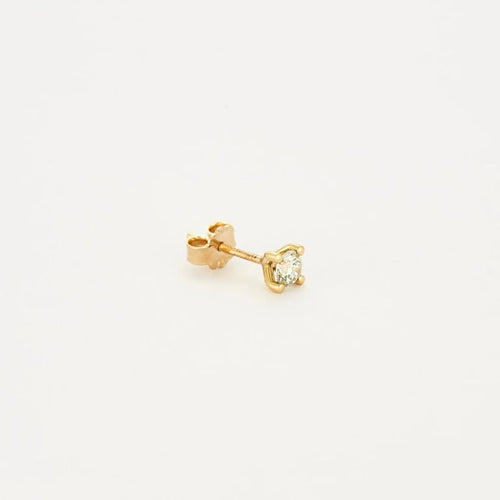 Boucles d'oreilles Boucles d’oreilles puces en or 750 avec diamants 58 Facettes