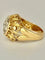 Bague 57 Bague dôme pavée de diamants en or jaune 750 58 Facettes