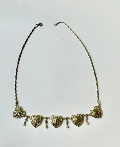 Collier Collier ancien en or 750, perles fines et diamants 58 Facettes