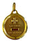 Pendentif Médaille religieuse en or jaune 750 ornée de diamants et rubis 58 Facettes