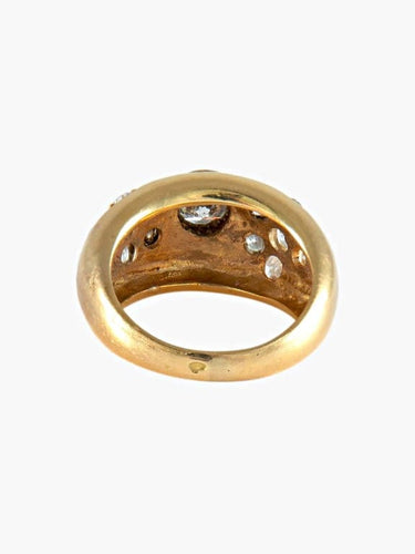Bague 52 Bague jonc en or jaune 18 carats et diamants 58 Facettes