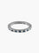 Bague 51.5 Bague alliance tour complet saphirs et diamants en or blanc 18 carats 58 Facettes