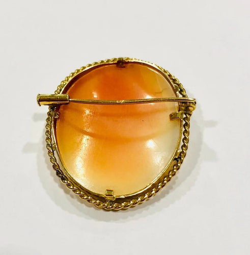 Broche Broche camée ancienne en or jaune 14K 58 Facettes