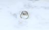 Bague 55 Art Déco - Bague cible ronde en or blanc et platine, diamants 58 Facettes