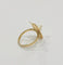 Bague 57.5 Bague en or jaune 18k et perle de culture 58 Facettes