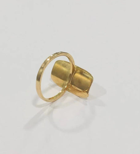 Bague 57.5 Bague perle de culture en or jaune 18k 58 Facettes