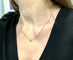 Collier Collier chaîne maille forçat facettée en diamants 58 Facettes
