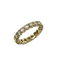 Bague 51 Alliance tour complet 19 diamants en or blanc 18k 58 Facettes