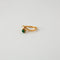 Bague 57 Bague Toi & Moi émeraude et diamants en or jaune 18 k 58 Facettes