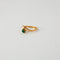 Bague 57 Bague Toi & Moi émeraude et diamants en or jaune 18 k 58 Facettes