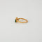 Bague 57 Bague Toi & Moi émeraude et diamants en or jaune 18 k 58 Facettes