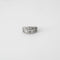 Bague 57 Bague bandeau en or blanc 18 k et diamants 58 Facettes