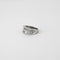 Bague 57 Bague bandeau en or blanc 18 k et diamants 58 Facettes