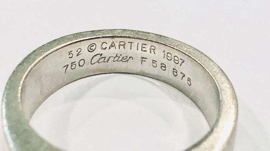 Bague 52 Cartier - Bague en or blanc 18k à améthyste 58 Facettes