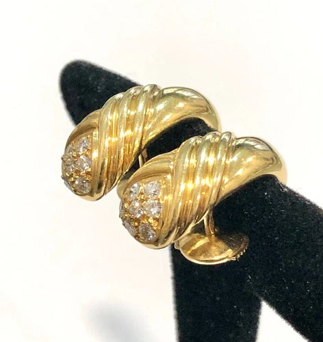 Boucles d'oreilles Boucles d’oreilles en or jaune 18k et diamants 58 Facettes