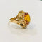 Bague 58 Bague cocktail en or jaune 18K avec citrine 58 Facettes