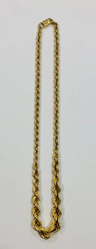 Collier CHINI BREV - Collier maille corde en or jaune 18K 58 Facettes