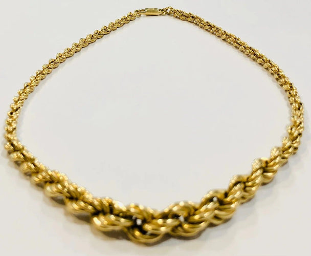 Collier Chini Brev - Collier maille corde en or jaune 58 Facettes