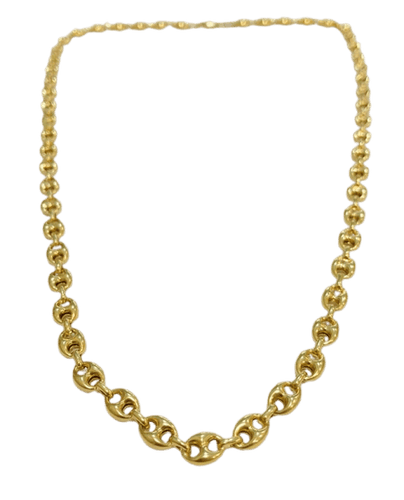 Collier Collier grain de café en or jaune 18K 58 Facettes