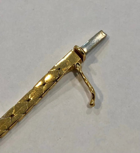 Bracelet Bracelet ancien en or jaune 18k avec émeraudes et diamants 58 Facettes