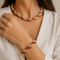 Collier Parure - Collier et bracelet en or jaune, corail et perles 58 Facettes CL105 '(07299)