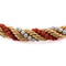 Collier Parure - Collier et bracelet en or jaune, corail et perles 58 Facettes CL105 '(07299)