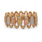 Bracelet Bracelet vintage en or jaune, blanc et rouge 18 kt 58 Facettes BR104_114-65 (05049)