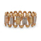 Bracelet Bracelet vintage en or jaune, blanc et rouge 18 kt 58 Facettes BR104_114-65 (05049)