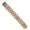 Bracelet Bracelet vintage en or jaune, blanc et rouge 18 kt 58 Facettes BR104_114-65 (05049)