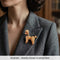 Broche Broche vintage en or jaune 18k, caniche, rubis et diamants 58 Facettes SP38_116-58 (00019)
