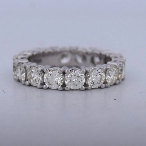 Bague 54 Bague rivière - Bague en or blanc 18 carats et diamants 58 Facettes AN540
