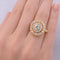 Bague 54 Bague victorienne en or jaune 18 carats et diamants 58 Facettes AN556