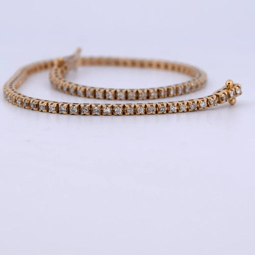 Bracelet Bracelet tennis en or jaune 18 carats et diamants 58 Facettes BR116