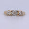 Bague 54 Bague victorienne ancienne en or jaune 18 carats et diamants 58 Facettes AN559