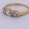 Bague 54 Bague victorienne ancienne en or jaune 18 carats et diamants 58 Facettes AN559