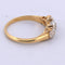 Bague 54 Bague victorienne ancienne en or jaune 18 carats et diamants 58 Facettes AN559