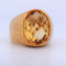Bague 53 Bague vintage en or 18 kt et citrine 58 Facettes AN553