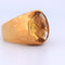 Bague 53 Bague vintage en or jaune 18 carats et quartz citrine 58 Facettes AN553