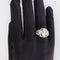 Bague 57 Bague ancienne en or blanc 18 carats et diamants 58 Facettes AN P7